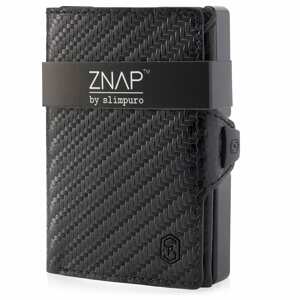 Slimpuro ZNAP, vékony pénztárca, 12 kártya, érme rekesz, 8 x 1,8 x 6 cm (SZ x M x M), RFID védelem