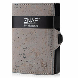Slimpuro ZNAP, vékony pénztárca, 12 kártya, érmetartó, 8 x 1,8 x 6 cm (SZ x M x M), RFID védelem