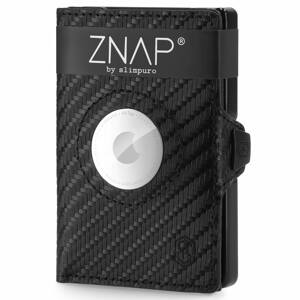 Slimpuro ZNAP Airtag Wallet, 8 kártya, érmés rekesz, 9 x 1,5 x 6 cm (SZ x M x M), RFID-védelem