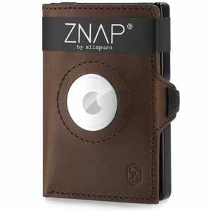 Slimpuro ZNAP Airtag Wallet, 12 kártya, érmés rekesz, 9 x 1,8 x 6 cm (Sz x M x M), RFID-védelem