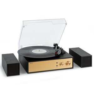 Auna Berklee TT-Play Prime,lemezjátszó, szíjhajtás, 33 1/3 és 45 RPM, sztereó hangszórók